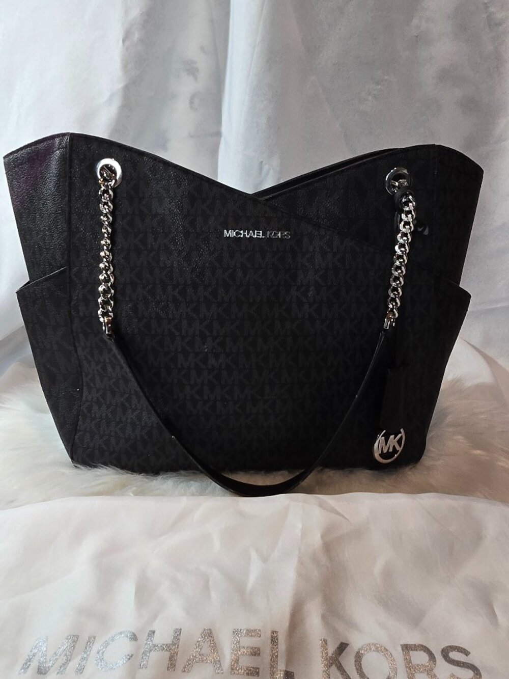 Michael Kors Jet Set Travel Large Shoulder Chain Tote Bag